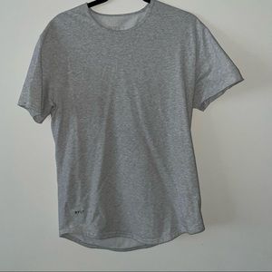 Bylt drop cut Lux plain grey shirt size medium